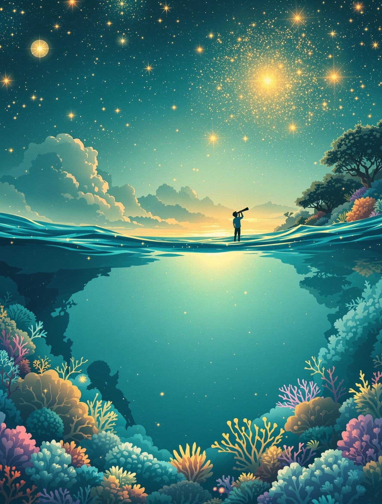 黄果漫剧作品 - 星与海的约定，双向奔赴题材动漫短剧